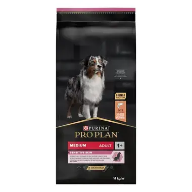 PRO PLAN® Medium Sensitive Skin Kuru Köpek Maması, Zengin Somon İçeriği