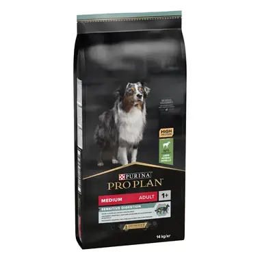 PRO PLAN® Medium Sensitive Digestion Kuru Köpek Maması, Zengin Kuzu Eti İçeriği