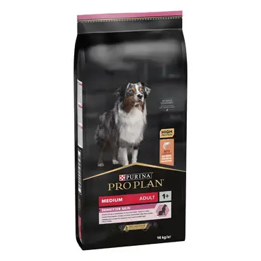 PRO PLAN® Medium Sensitive Skin Kuru Köpek Maması, Zengin Somon İçeriği